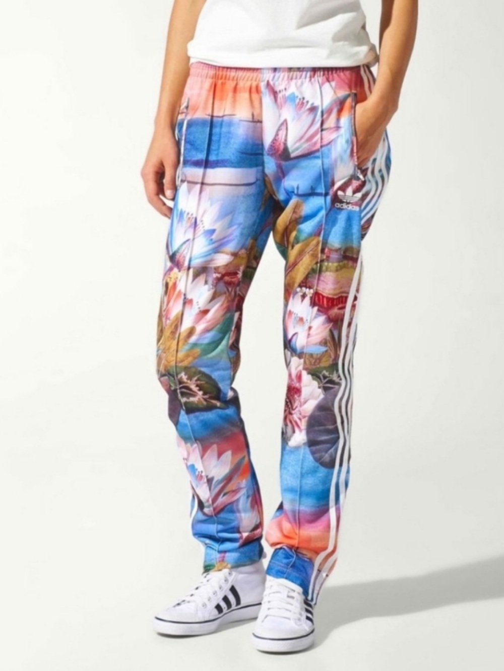 Rare Adidas Farm Rio Curso d’Agua Firebird Lotus Track Pants XS